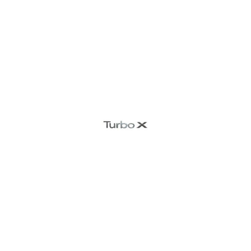 Embleem achterklep "Turbo X" van '08 tot '09, SAAB 9-3