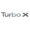 Embleem achterklep "Turbo X" van '08 tot '09, SAAB 9-3