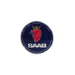 Embleem achterklep "Saab" diameter: 70,5 mm, SAAB 9-3