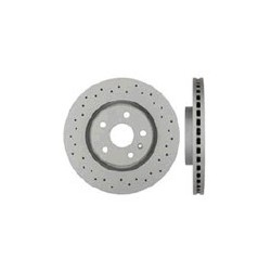 Brake disc Front axle perforated/ internally vented, SAAB 9-5