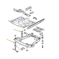 Bus subframe vooras, SAAB 9-5