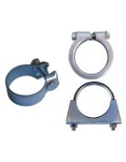 Exhaust pipe clamps
